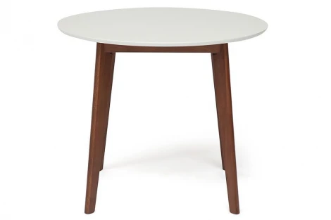 Стол обеденный BOSCO (Боско) Белый + Коричневый (основание бук, столешница мдф)