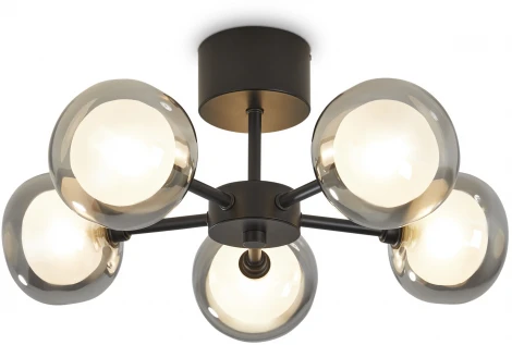 Потолочная люстра на штанге Freya Shimmer FR5435PL-05B (220V, шарики)