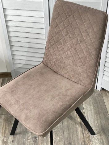 Стул PAINT, цвет B5 Капучино, велюр / черный каркас