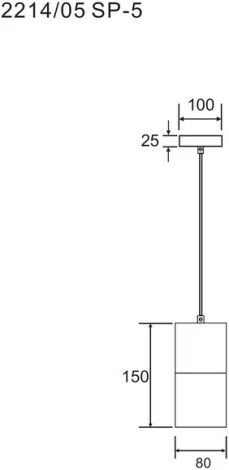 Подвесной светильник Divinare Cigno 2214/05 SP-5 (220V, на проводе, круглые)