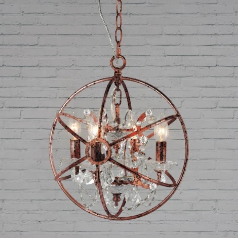 Подвесная люстра Loft It Foucaults Orb Crystal LOFT1897/4 подсвечник