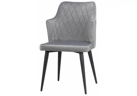 Обеденный стул на металлокаркасе Woodville Velen light gray 15028