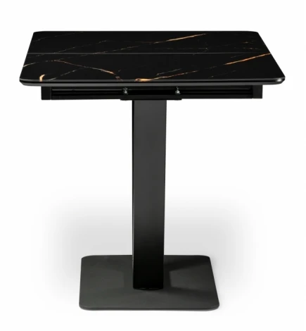 Стол на тумбе Woodville Бугун обсидиан / черный 500004