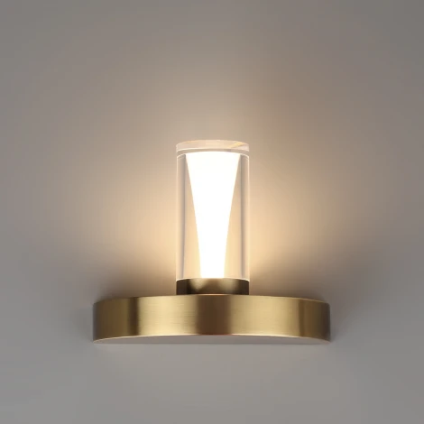 Бра Odeon Light Defance 7144/5WL античная бронза/акрил/металл IP20 LED 5W 402Лм 3000K 180° 220V