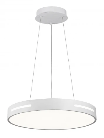 Подвесной светильник с пультом ДУ 140W, белый, LED Natali Kovaltseva INNOVATION STYLE 83138 (регулировка яркости, 220V, на тросе, круглые)