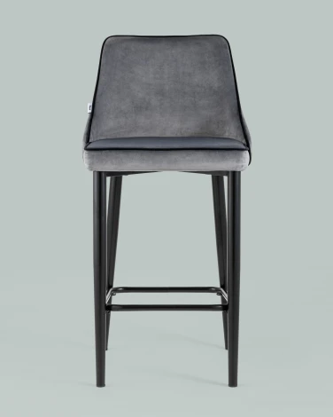 Стул полубарный Stool Group Коби велюр серый УТ000025305