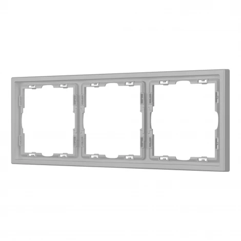 Рамка пластиковая FRM-NOBE-SFPL-3-IS (Arlight, Никель) 059459