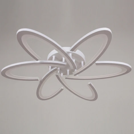 Потолочная люстра светодиодная на штанге с регулировкой цветовой температуры, яркости и ночным режимом Reluce 05629-0.3-06 WH