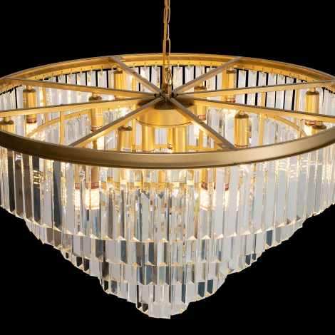 Подвесная люстра каскадная Loft IT Prism Clear 10019/800C (220V, хрусталь, на цепи)