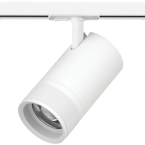 Трековый светильник однофазный/трехфазный светодиодный 40W 220V 2800LM 20-55G с тонким адаптером Lightstar Canno Pro C4406SS