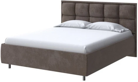 PROxSON Кровать Chessy без основания (Ткань: Велюр Casa Кофейный) 80x200
