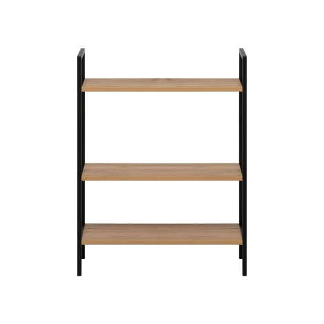 Стеллаж Leset Стилвуд 23 широкий, 3 полки 4687207095662 Металл, Черный