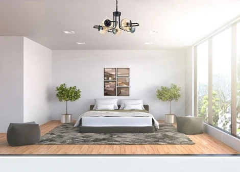 Подвесная люстра Arti Lampadari Silvia E 1.1.5 B (220V, на цепи)