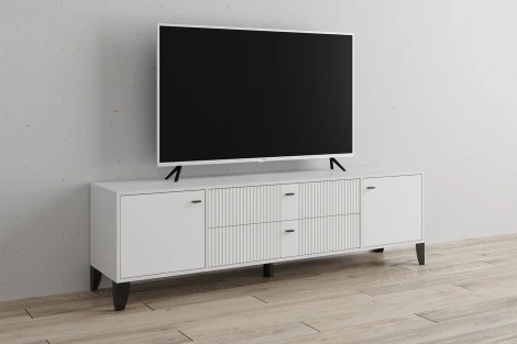 Тумба под телевизор ТЭКС Парус-10, Белый, Белый снег