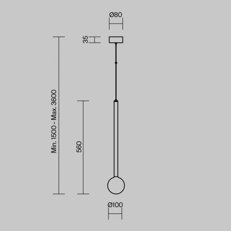 Подвесной светильник Maytoni Bubble dream MOD383PL-L4BS3K (LED, 220V, на проводе, шар)