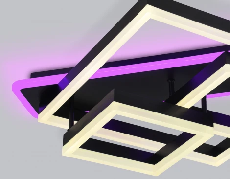 Потолочный светодиодный светильник с пультом Ambrella Acrylica Disk FA8533 (220V, умный дом - Smart Life)