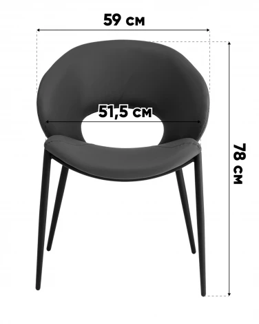 Стул Вивьен иск.кожа светло-коричневый Stool Group УТ000042353