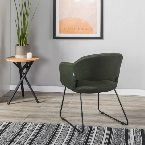 Стул R-Home Oscar тёмно-зеленый/Линк