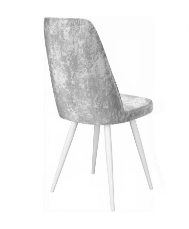 Стул DikLine 327 поворотный M13 светло-серый, ножки белые 00-00084791