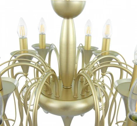 Подвесная люстра Arte Milano AM349920 349920/8-4 CG (220V, подвески, на цепи, подсвечник, свеча)