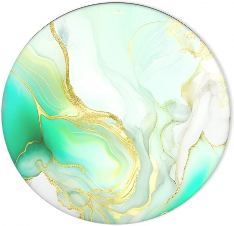 Столик журнальный Sheffilton SHT-TU49/TT32 60 СТЕКЛО/МДФ золото/лазурно голубой