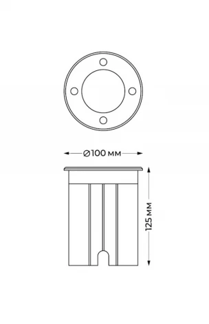 Встраиваемый светильник уличный Italline IT8308
