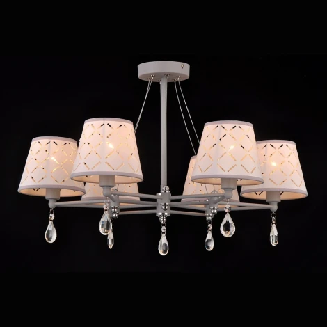 Потолочная люстра Natali Kovaltseva Lisbon 81054-6C STAIN GRAY