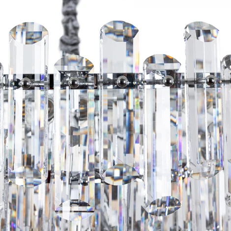 Подвесная люстра каскадная большая Rosie 3511/02 LM-16 Divinare (220V, хрусталь, на цепи)