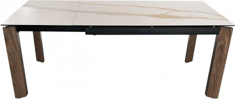 Стол обеденный IST-CASA раскладной Палермо MC-1863DT-KL153, 140(200)х90х76 см, белый мрамор