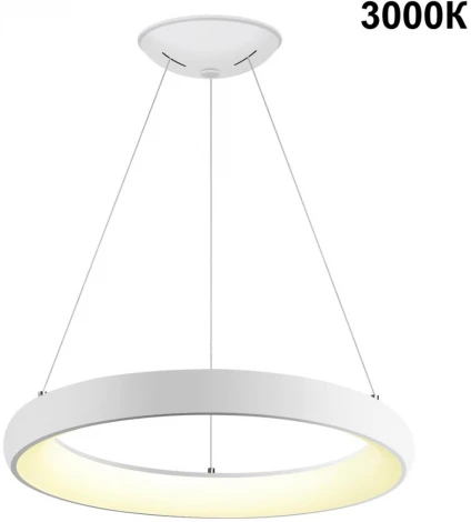 Светильник подвесной диммируемый, с пультом ДУ (2.4G) LED 60W Novotech Fold 359032 OVER (регулировка яркости, 220V, на тросе, кольцо)