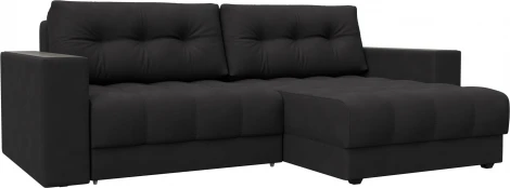 Диван угловой с декором Лига-049 НПБ Лига Диванов (Замша) арт.128478