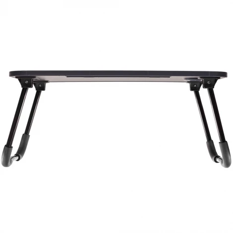 Стол складной с подстаканником «ЛАЙТ», 59,5x39,5x26,4см, мдф, металл, темн. дерево, чёрный