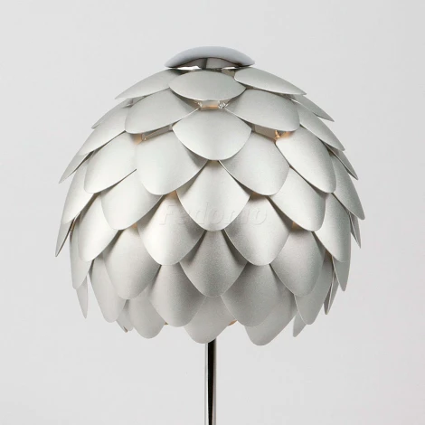 Интерьерная настольная лампа артишок 01099/1 Bogate's Cedro серебряный / хром (220V, выключатель)