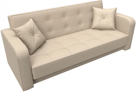 Диван-книжка Тур (Бежевый/Экокожа) Лига Диванов арт.121787