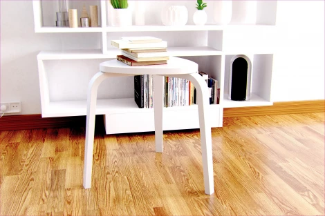 Табурет ТДК Треугольный Белый