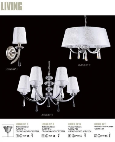 Подвесная люстра Crystal Lux Living SP6