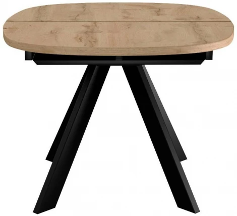 Стол DikLine B110 Дуб галифакс,опоры черные