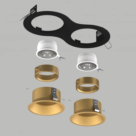 Встраиваемый светильник под LED модуль/ламп МR16 Lightstar Domino D6270303GMOD (220V)