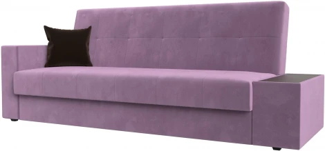 Диван-книжка Лига-020 стол справа (Сиреневый,Коричневый/Микровельвет) Лига Диванов арт.118510