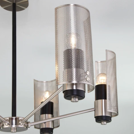 Потолочная люстра на штанге Eurosvet Grino 70139/6 никель (220V)