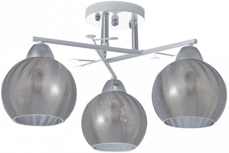 Потолочная люстра на штанге Arte Milano AMALFI 326508/3 WH+CR (220V, шар)