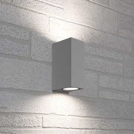 Архитектурная подсветка Feron Бостон 48327 DH051 2*GU10 серый (220V, IP65)