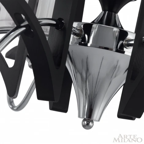Подвесная люстра Arte Milano Florentia-9167 309167/6 Bk/Ni (220V, на цепи)