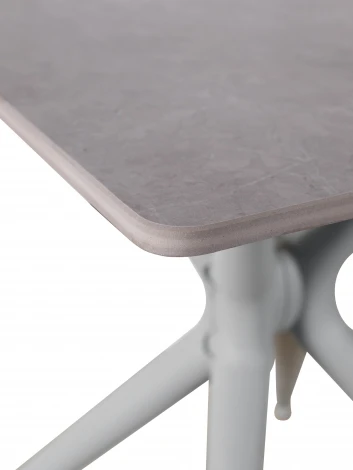 Стол обеденный JET CERAMIC квадратный 80*80 (Термопластичный полимер, Серый) RF Grigio Pietra di luna 80x80