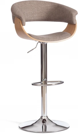 Барный стул VIMTA (mod.4021S) Tetchair (Металл,Дерево,Ткань/Бежевый,Хром) арт.21829
