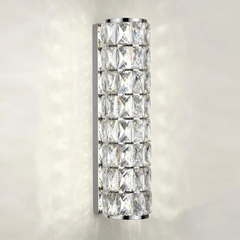 Настенный светильник Odeon Light Panta 4927/8WL хром/металл/хрусталь LED 8W 4000K 463Лм (220V, круглые)