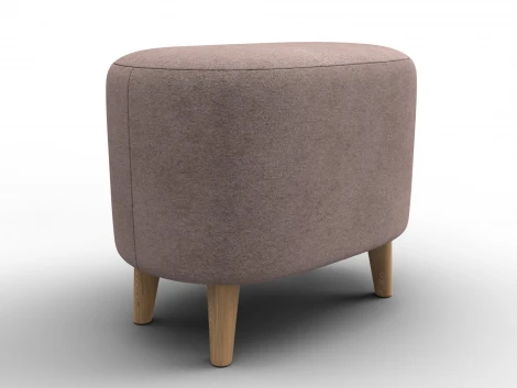 Пуф 003 (ДСП,Фанера/Дерево/Велюр/Бежевый) Лига Диванов 132358