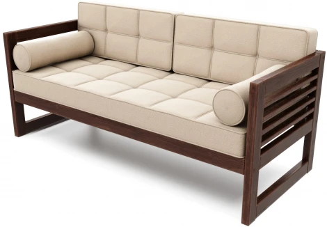 Диван Arsko прямой Сега Б орех велюр бежевый