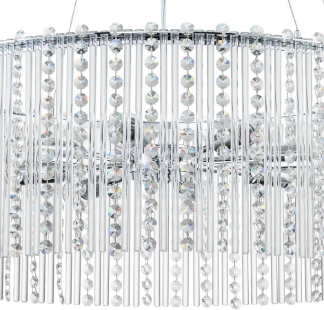 Подвесная люстра Escada ASTLEY 2104/8S (220V, хрусталь, на тросе)