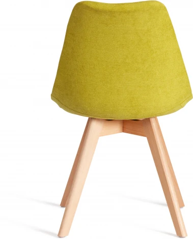 Обеденный стул Tetchair TULIP (Дерево,Пластик,Ткань/Светло-зеленый)